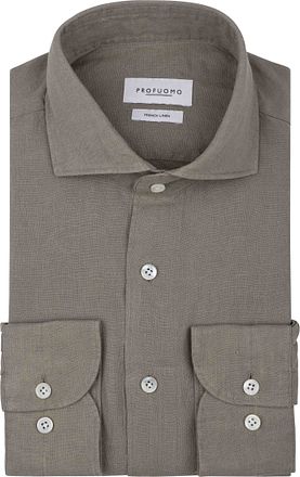 Profuomo Shirt Linen Green