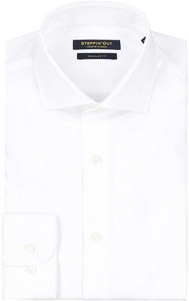 Steppin' Out Overhemd Twill Wit