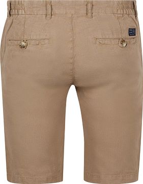 Steppin' Out Milwau Short Linen Sand Product / Achterkant