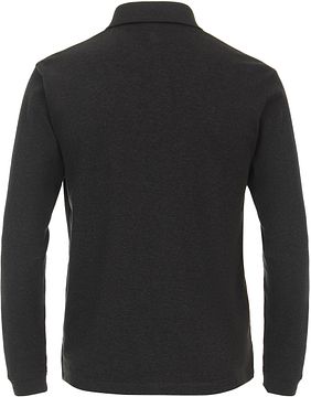 CASAMODA Poloshirt Long Sleeves Anthracite Product / Achterkant