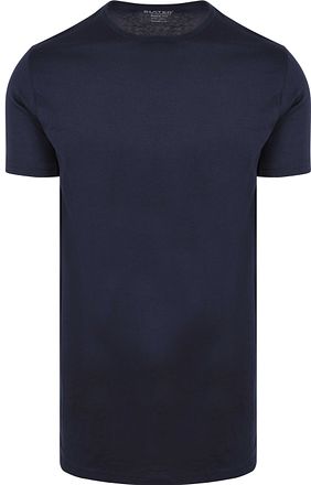 Slater 2-pakning T-skjorte Basic Ekstra Lengde Rund Hals Marineblå