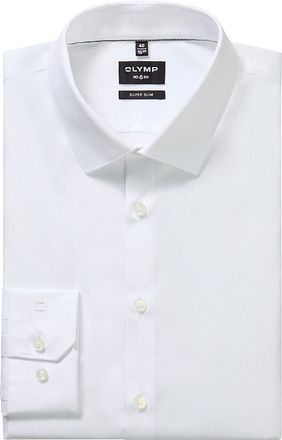 OLYMP No'6 six Hemd Skinny Fit Weiß Extra Lange Ärmel