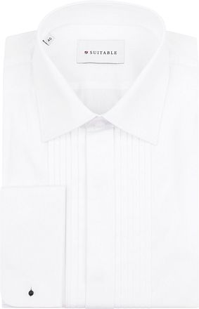 Chemise de smoking plissée Blanche