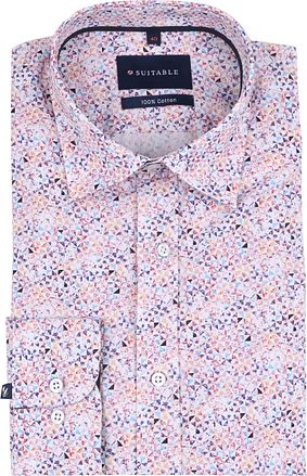 Suitable Mosaic Print Skjorta Rosa