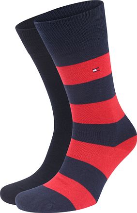 Tommy Hilfiger Sokker 2 Par Rugby Rød