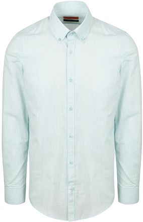 Suitable Shirt Cotton Slub Light Green