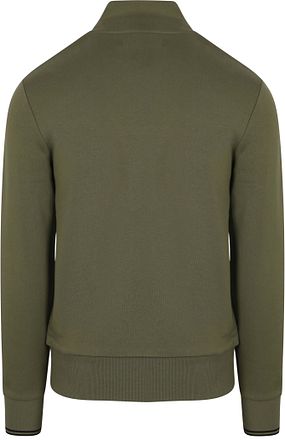 Fred Perry Halvzip Genser Olivengrønn Z50