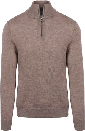 King Essentials "Michael" Half-Zip Genser Merino Brun