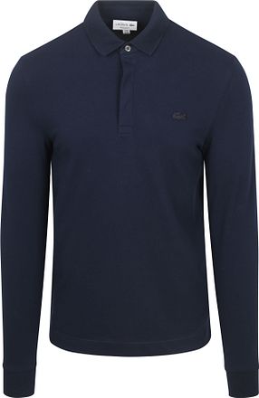 Lacoste Langermet Poloskjorte Piqué Marineblå
