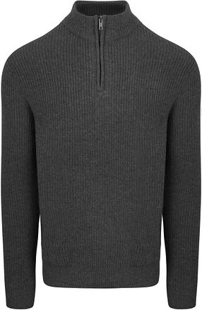 Steppin' Out Half Zip-tröja Lammull Antracit