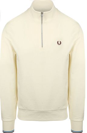 Fred Perry Halvzip Tröja Kräm