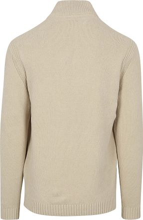 No Excess Genser med Halvglidelås Chenille Ecru