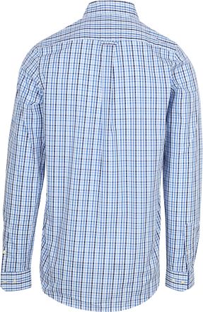 Steppin' Out Chemise Extra Long Sleeves A Carreaux Bleu