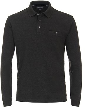 CASAMODA Poloshirt Long Sleeves Anthracite Product