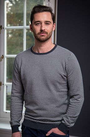 Suitable Cotton Zach Pullover Grey Design
