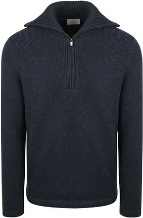 Suitable Deep Zip Strikket Genser Marineblå