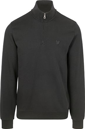 Lyle & Scott Half Zip Pullover Tonal Black