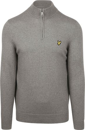 Lyle & Scott Pullover Half Zip Merinoull Grey