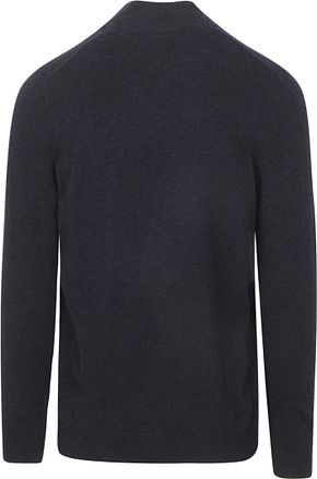 Lyle & Scott Tröja med Halv Dragkedja Lammull Marinblå
