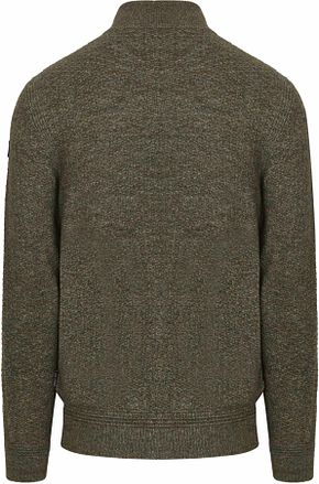 State Of Art Strickjacke Structure – Melange Braun