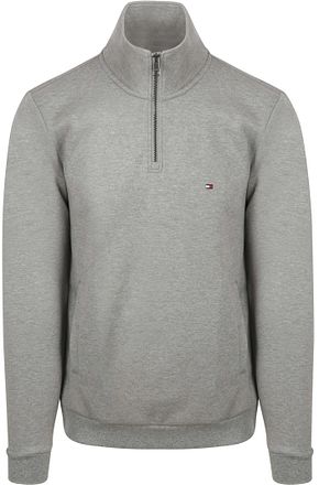 Tommy Hilfiger Halvglidelås Genser i Teknogrå