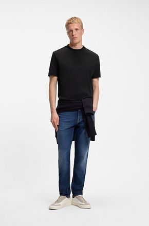 BOSS T-shirt Interlock Zwart