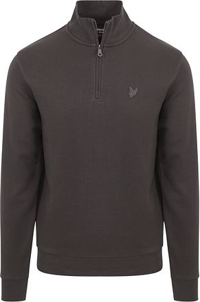Lyle & Scott Halvzip Pullover Mörkgrå