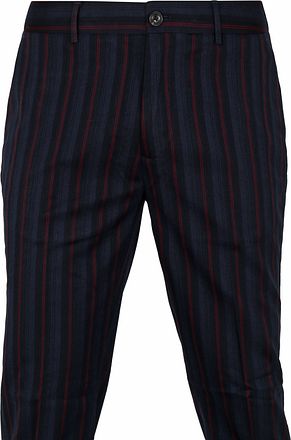 Scotch and Soda Mott Chino Stripet Marineblå