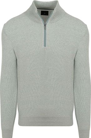 State Of Art Half Zip Trui Melange Lichtgroen