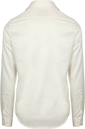Suitable Skjorte Med Ekstra Lange Ermer Twill Ecru