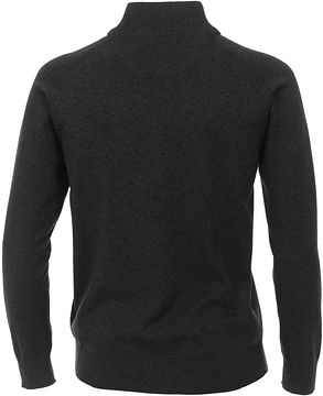 CASAMODA Pullover Zip Anthracite Product / Achterkant