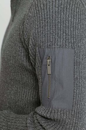 Suitable Mou Half Zip Genser Antrasitt