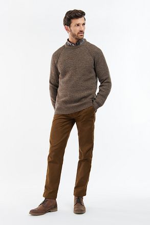 Barbour Strikkegenser Lammeull Brun