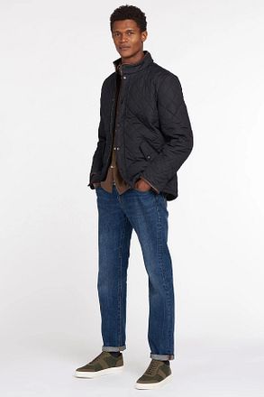 Barbour Quilted Jas Powell Donkerblauw