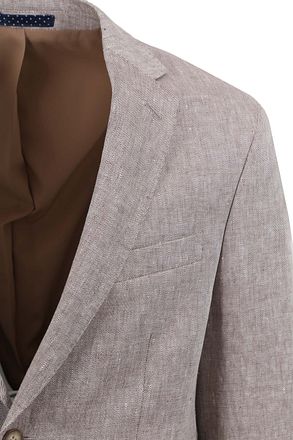 Suitable Veste de Costume De Lin Beige
