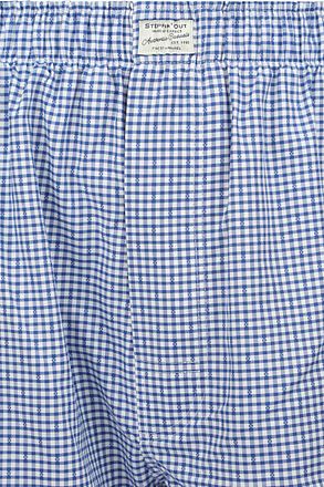Steppin' Out Boksershorts Dobby Blå