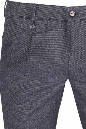 Suitable Chino Pico Pleat Navy