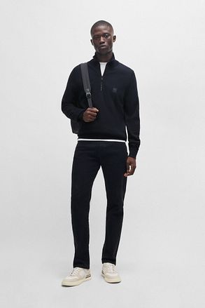 BOSS Kanobix Half Zip Genser Mørkeblå