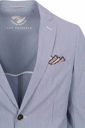 Suitable dobbeltradet blazer med blå striber