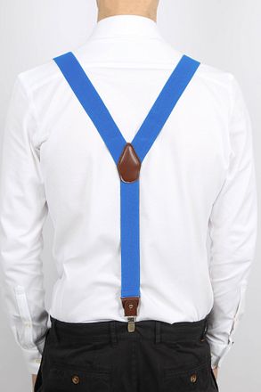 Suitable Luxe Hosenträger Denim Blau