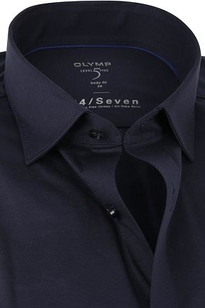 OLYMP Lvl 5 Hemd 24/Seven Marine Blau