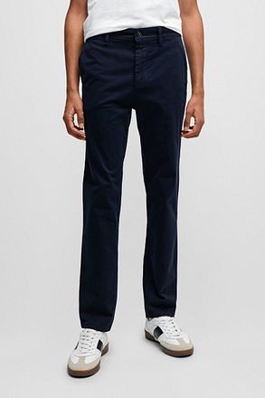 BOSS Sateng Chino Marineblå
