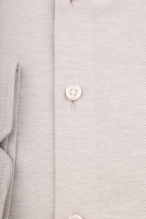 Desoto Essential skjorte med hajkrave i beige