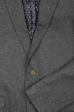 Suitable Blazer Nibe Grijs Herringbone