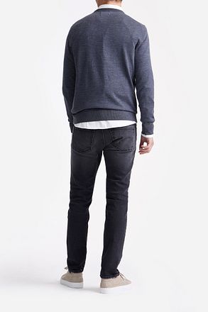 King Essentials The John Pullover Merino Antraciet