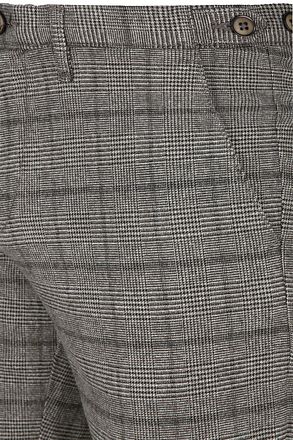 Suitable Chino Locke Carreaux Gris