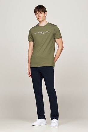 Tommy Hilfiger T-shirt Logo Olijfgroen