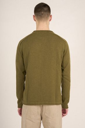 KnowledgeCotton Apparel Genser Olivengrønn