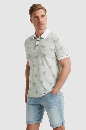 Vanguard Piqué Polo Mønster Lysgrønn