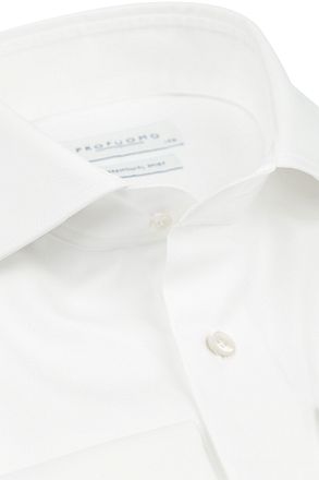 Profuomo skjorte cutaway dobbeltmanchet off-white